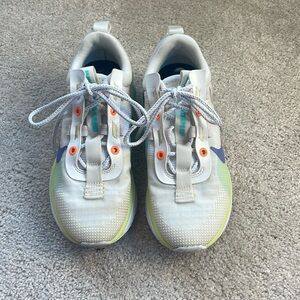 Nike air max white/cream with little bits of pink, blue, orange, yellow